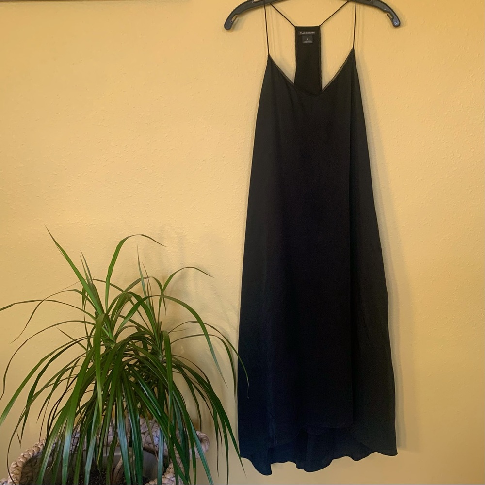 Size 6 Club Monaco black silk dress
